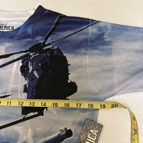New Men's America Military Troops Realistic Print T-Shirt Sz Small #1068 - 第 5/8 張圖片