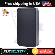96 Disc CD Case Holder DVD Storage Wallet Bag Portable VCD Organizer Bag Black