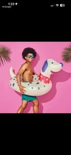 Character Tube Dog - Sun Squad: White PVC Pool Float for Ages 6+