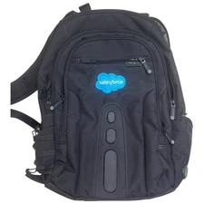 Targus Salesforce Black Laptop Backpack Bag w Blue Cloud Logo