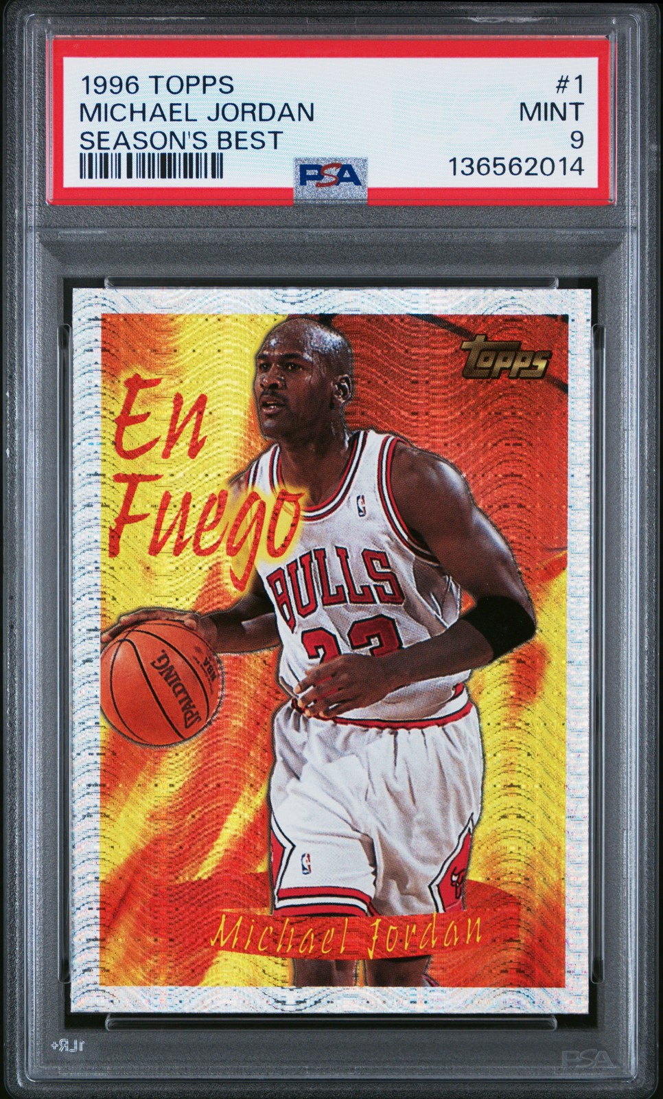 1996 Topps Season'S Best #1 Michael Jordan Season'S Best PSA 9