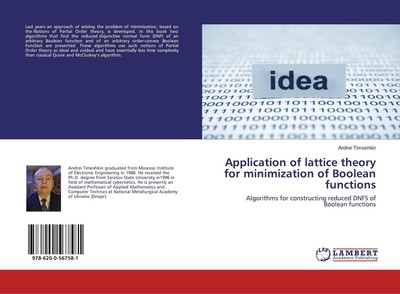 Application of lattice theory for minimization of Boolean functions | Timoshkin