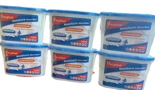6 Pack Vacplus Moisture Absorbers Calcium Chloride 10.5 Oz Each