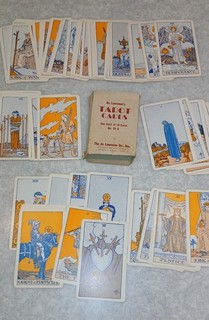 De Laurence's Tarot Cards No. 20 D Set of 78 cards Complete Orange back