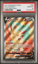 2021 Pokemon TCG Sword & Shield Evolving Skies #166 Leafeon V FULL ART UR PSA 10 on eBay