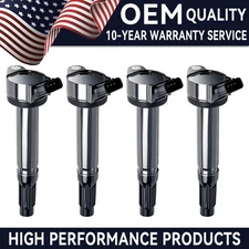 OEM 4X Ignition Coil KIT For Toyota Camry RAV4 Avalon 2.5L L4 90919-02251 UF487