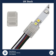 Solderless 6 Pin LED Strip to Wire Connectors for 12mm RGB CCT Lights 10 Pack