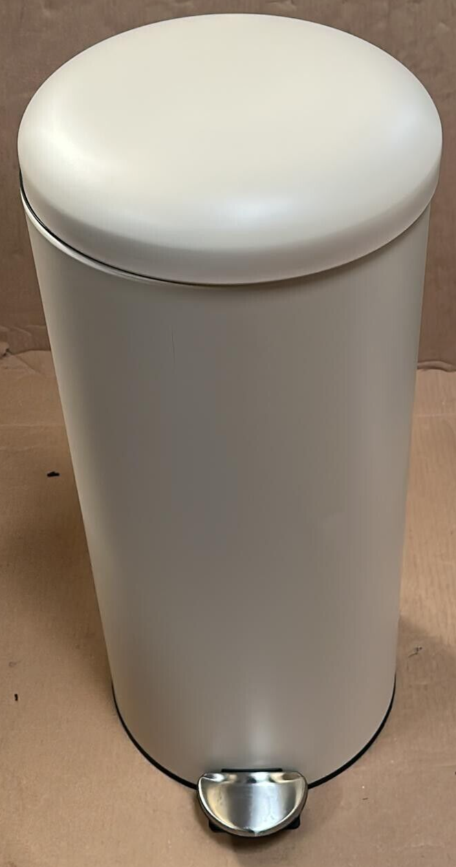 Habitat 30LDustbin Round Home Kitchen Office Waste Pedal Bin Matt