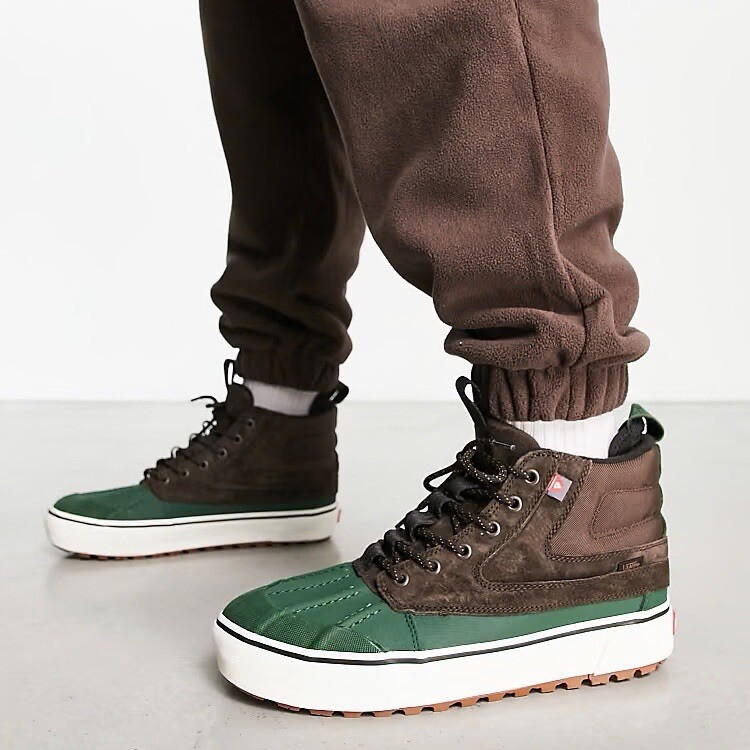 Водонепроницаемые ботинки VANS SK8 Hi MTE-2 Del Pato Коричневый зеленый Размер 7 507698 Новинка 19090₽