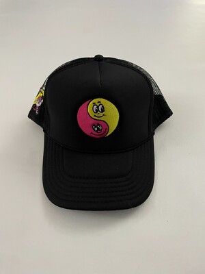 Bananas Monkey Black Graphic Trucker Hat Snapback Cap One