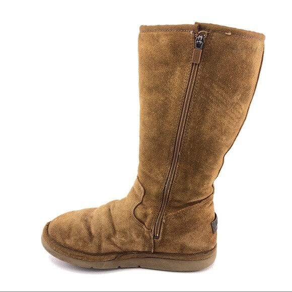 UGG Utility Cargo Pocket Sheepskin Winter Boots Womens Size EUR 38 Brown  Suede