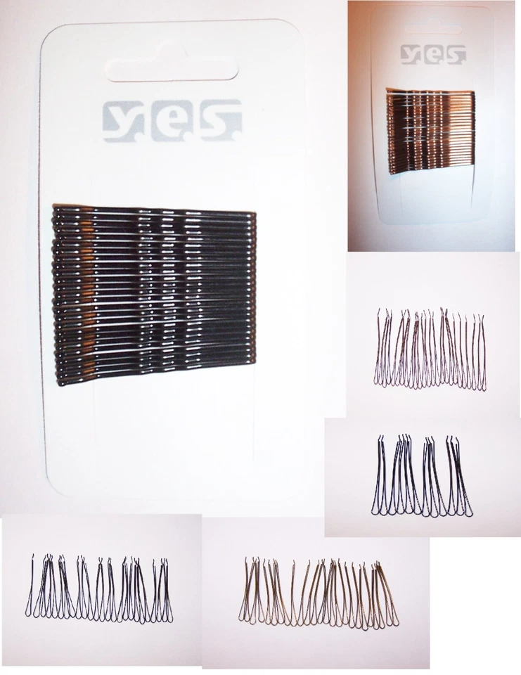 25 HAARKLEMMEN -FARBWAHL- Friseur Haarnadeln Hochsteckfrisur Haarklammern SOLIDA