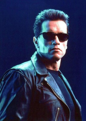 Terminator Judgment Day 1991 Arnold Schwarzenegger in glasses