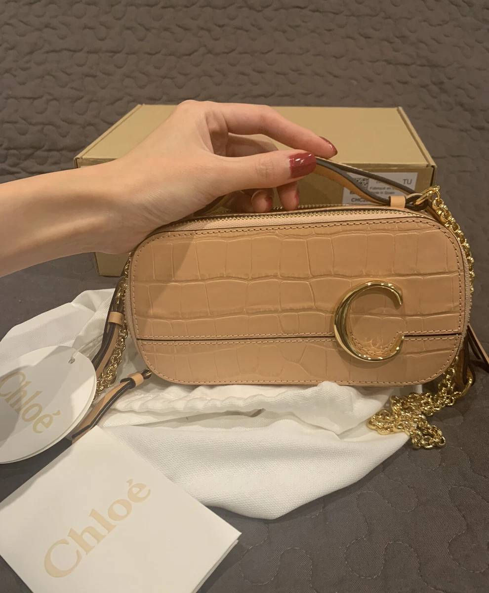 Chloe C Clutch with chain - Like new