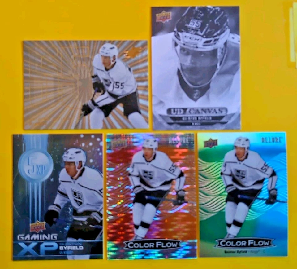 QUINTON BYFIELD PINK 2023-24 CREDENTIALS UPPER DECK PINK 19/49 SP #40 KINGS - Image 4 of 4