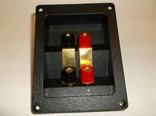 1 Pair Speaker Audio Gold 5 Way Binding Post Bi-Amp Terminal Cup Set of 2