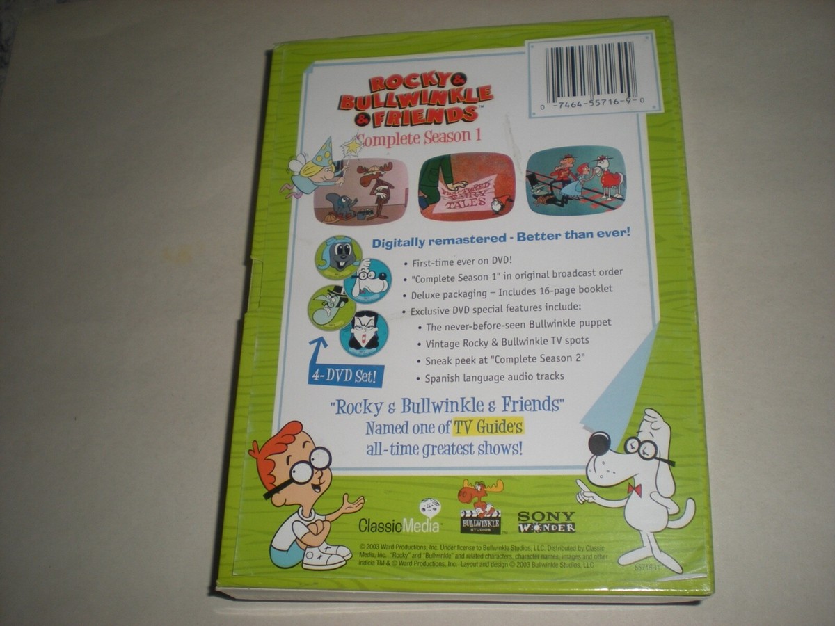 Rocky & Bullwinkle & Friends DVD Set Complete Season One Super