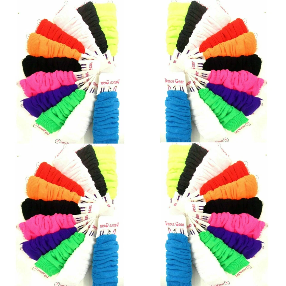 DANCE GEAR WOMENS GIRLS LEG WARMERS FOOTLESS SLOUCH SOCKS DANCE BALLET FANCY DRESS HEN STAG