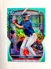 2023 Bowman Chrome 1st Aqua Shimmer Lyonell James 71/125 Boston Redsox #BCP-118