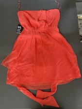 Women’s EXPRESS size 10 Coral Strapless Mini Dress NWT