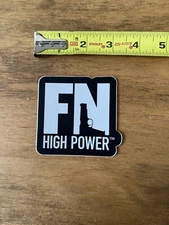 FN Herstal Firearms High Power Shot Show 2023 Original Logo Sticker/ Decal 4”