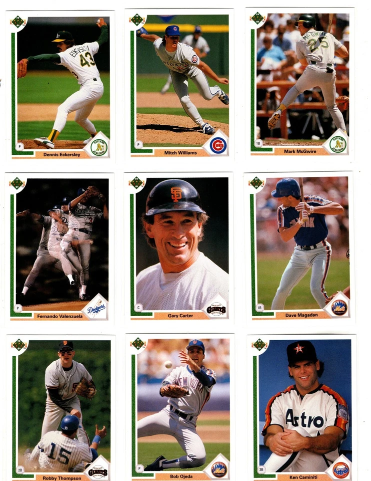 1991 Upper Deck Baseball Trading Cards / Choose #s 1 - 200 / mb36 - Image 4 of 4