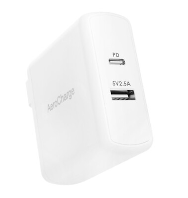 57W Dual Port USB-C Charger for iPhone, Samsung, Macbook - Main Image