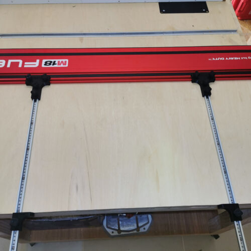 Track Saw Parallel Rail Guide System, Woodworking Track Saw Guide Rail Joining Set, Aluminium