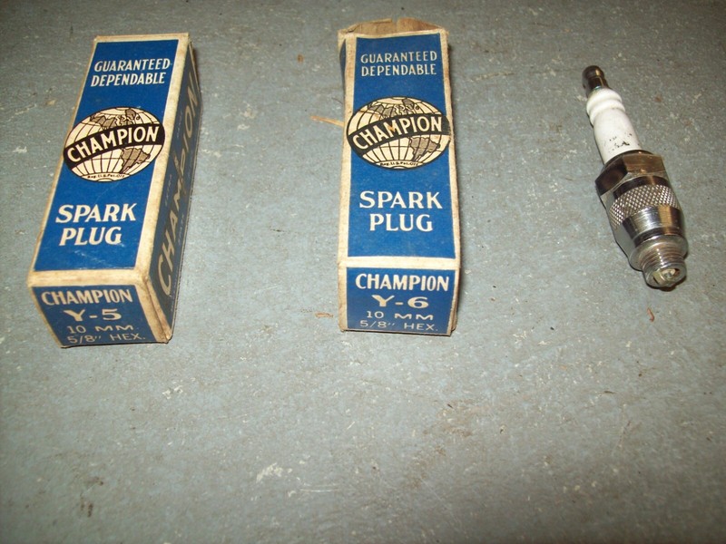 Three Vintage Small 10mm New Old Stock Spark Plugs