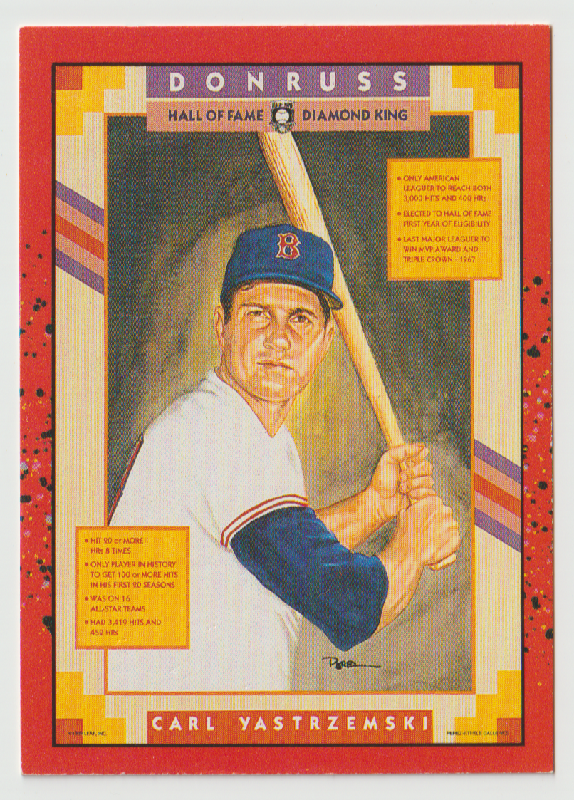 1990 Donruss Baseball #588 Carl Yastrzemski / Puzzle Card DP