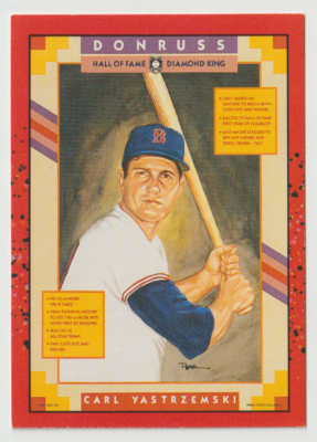 1990 Donruss Baseball #588 Carl Yastrzemski / Puzzle Card DP