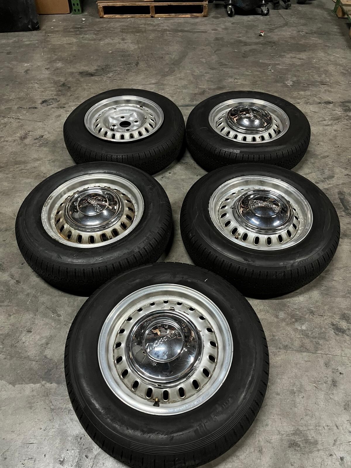 BORRANI WHEELS BIMETALLICI MASERATI 3500 / GT GTI VIGNALE SEBRING - SET OF 5 PCS