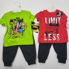 Size 12M Teenage Mutant Ninja Turtles 2 pc Jogger Set  3 Pc Kidgets Outfits New