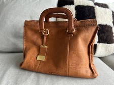 Ted Baker Top Handle Brown Leather Bag In Vintage Condition