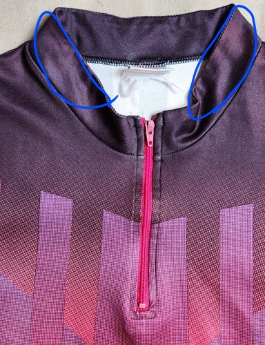Vintage Nike Men's Red White Jersey Top Size Medium 1/4 Zip Mock Neck Colorblock - Picture 7 of 24