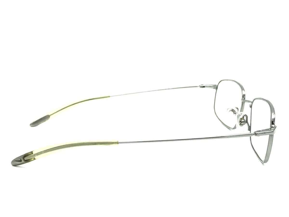 NIKE Flexon 4065 038 Silver Rectangular Eyeglasses Frames 52-20