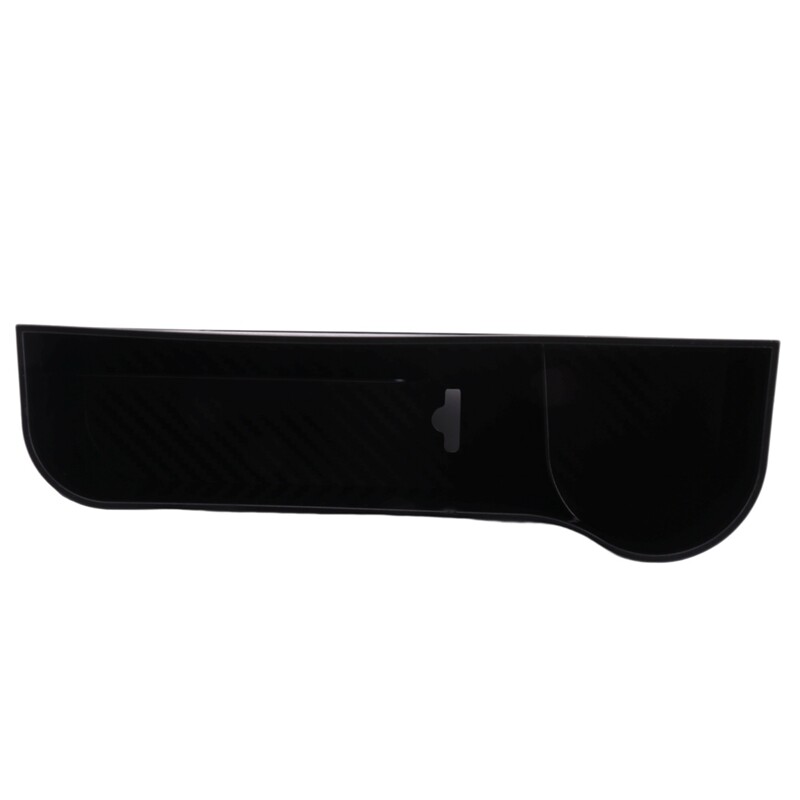 Car Space Filler Organizer Storage Box Side with Cup Holder Carbon