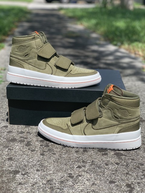 jordan 1 retro high double strap olive canvas