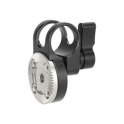 CAMVATE 19mm Rod Clamp Clip with ARRI-Style Rosette Mount for DSLR Camera Rig
