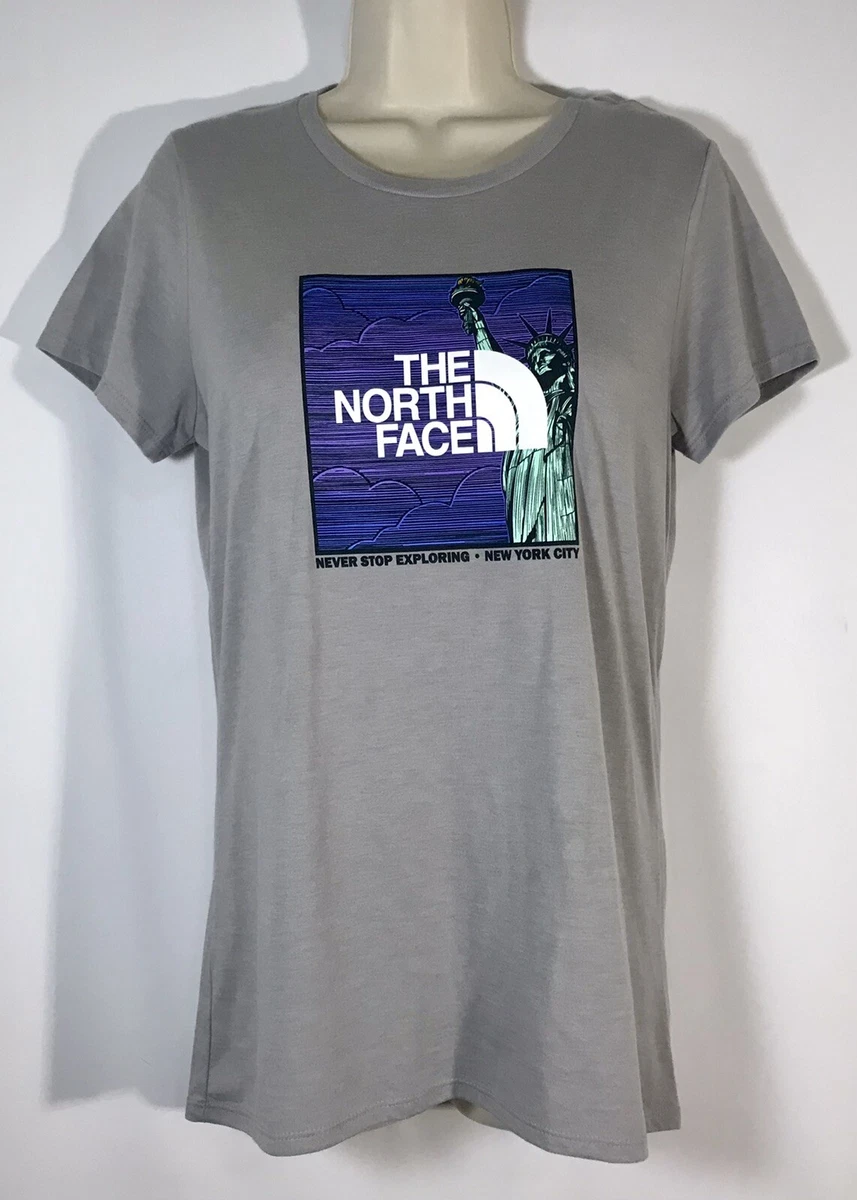 LOGOWEAR NYC Woodcut NORTH | eBay Tri Grey Heather THE Crew FACE Tee Light Women\'s