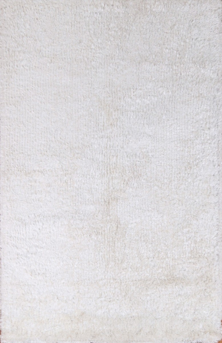 5' x 8' Ivory and Black Oriental Hand Tufted Non Skid Area Rug 5' x 8' Ivory and Black Oriental Hand Tufted Non Skid Area Rug