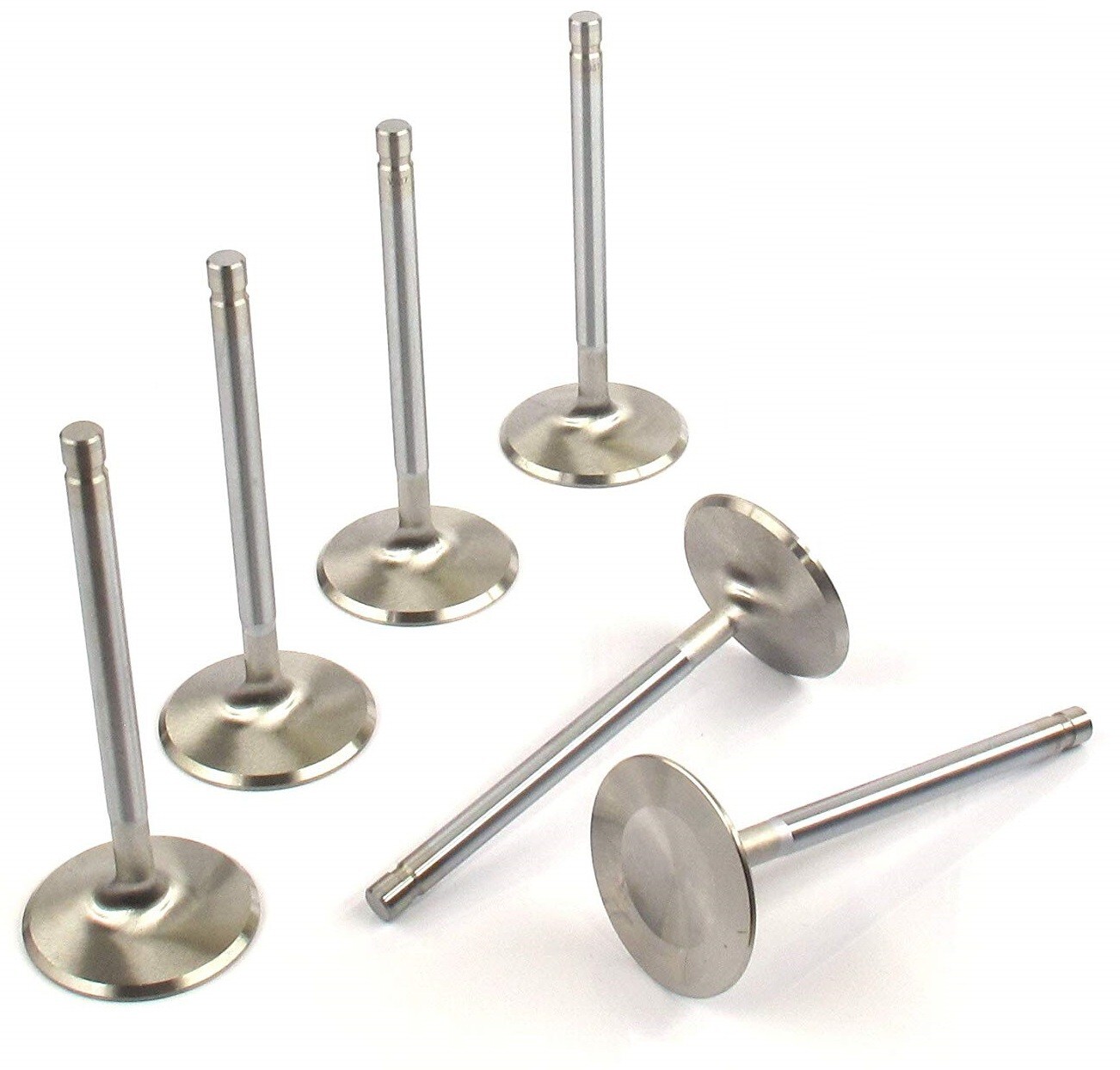 +.100" Longer 2.02" Intakes & 1.60" Exhaust Stainless Steel Valve Set SB Chevy