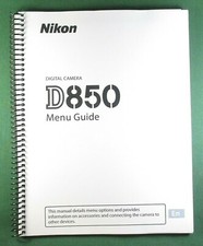 Nikon D850 Menu Guide: 274 Pages  Protective Covers
