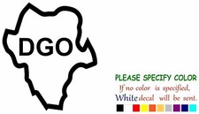 Durango Mexico State Map Vinyl Decal Sticker Car Window Bumper Wall Laptop 6"