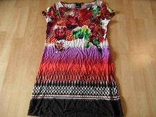 COMMA by Bettina Zimmermann beautiful colorful tunic dress size 36 zc616