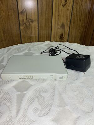TESTED WORKING! 3 Com OFFICE CONNECT SWITCH 8 ETHERNET DUAL SPEED 8-port switch