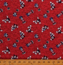 Cotton Mickey Minnie Patriotic Disney Kids Cotton Fabric Print by Yard D188.08