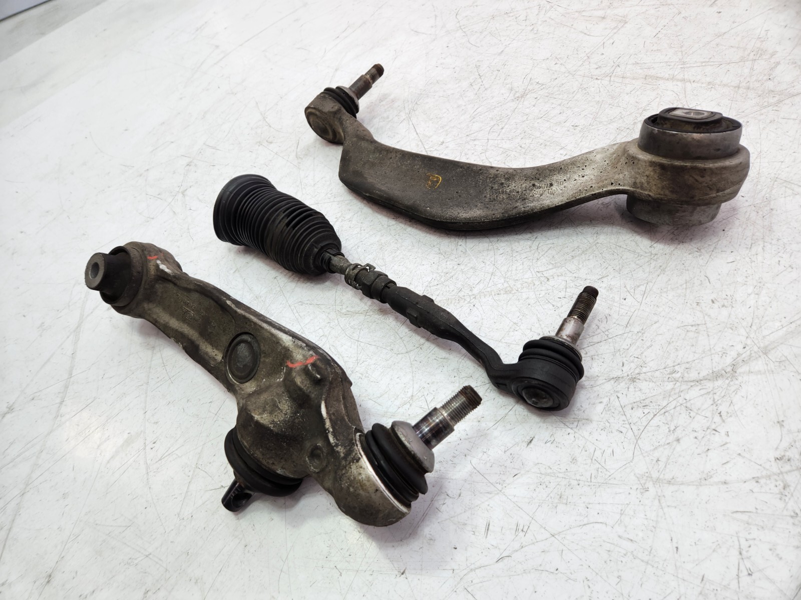 ✅ 10-14 OEM Rolls-Royce Ghost RR4 Front Left Driver Control Arm W/ Tie Rod SET