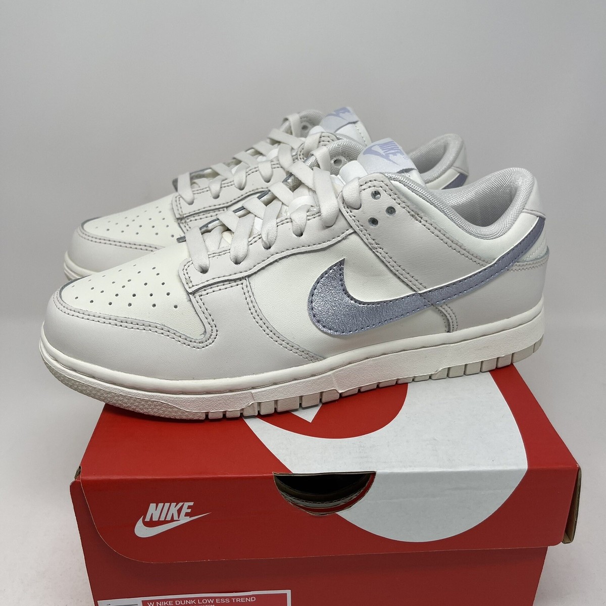 Nike Dunk Low ESS Phantom Metallic Sail Purple Women's Size 8