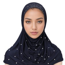 Arab Hijab Amira Women Muslim Scarf Turban Head Wrap Shawls Islamic Headscarf